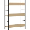 vidaXL Bibliothèque à 3 niveaux Chêne 60x27,6x90,5 cm Aggloméré