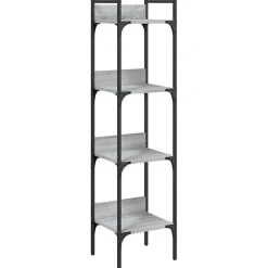 VidaXL Bibliothèque à 4 niveaux sonoma gris 35x30x138,5 cm 838851