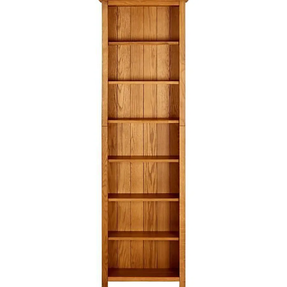 VidaXL Bibliothèque à 7 étagères 60x22x200 cm Bois de chêne massif