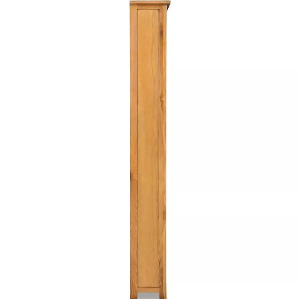 VidaXL Bibliothèque à 6 étagères 80x22,5x180 cm Bois de chêne massif