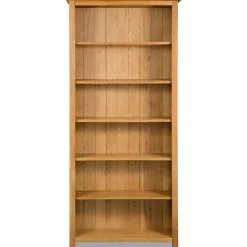 VidaXL Bibliothèque à 6 étagères 80x22,5x180 cm Bois de chêne massif