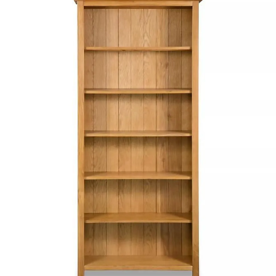 VidaXL Bibliothèque à 6 étagères 80x22,5x180 cm Bois de chêne massif