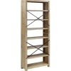 VidaXL Bibliothèque 7 niveaux 80x30x200 cm Bois solide d'acacia 345082