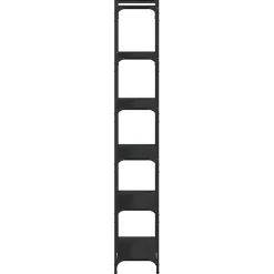 VidaXL Bibliothèque 6 niveaux noir 80x30x188 cm bois d'ingénierie 837682