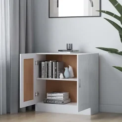 VidaXL Bibliothèque Blanc 82,5x30,5x80 cm Bois d'ingénierie 802705
