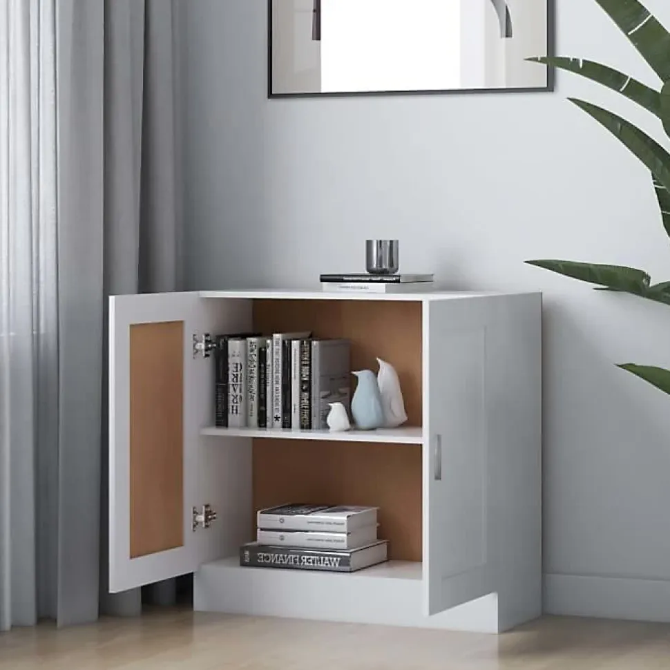 VidaXL Bibliothèque Blanc 82,5x30,5x80 cm Bois d'ingénierie 802705