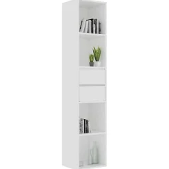 VidaXL Bibliothèque Blanc 36x30x171 cm Bois d'ingénierie 802867