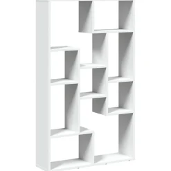 vidaXL Bibliothèque blanc 72x20x120 cm bois d'ingénierie, étagère, étagère de rangement, support à livres, étagère à livres, 85815