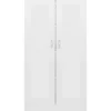 VidaXL Bibliothèque Blanc brillant 82,5x30,5x150 cm Aggloméré