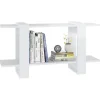 VidaXL Bibliothèque Blanc brillant 100x30x51 cm Bois d'ingénierie