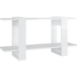 VidaXL Bibliothèque Blanc brillant 100x30x51 cm Bois d'ingénierie