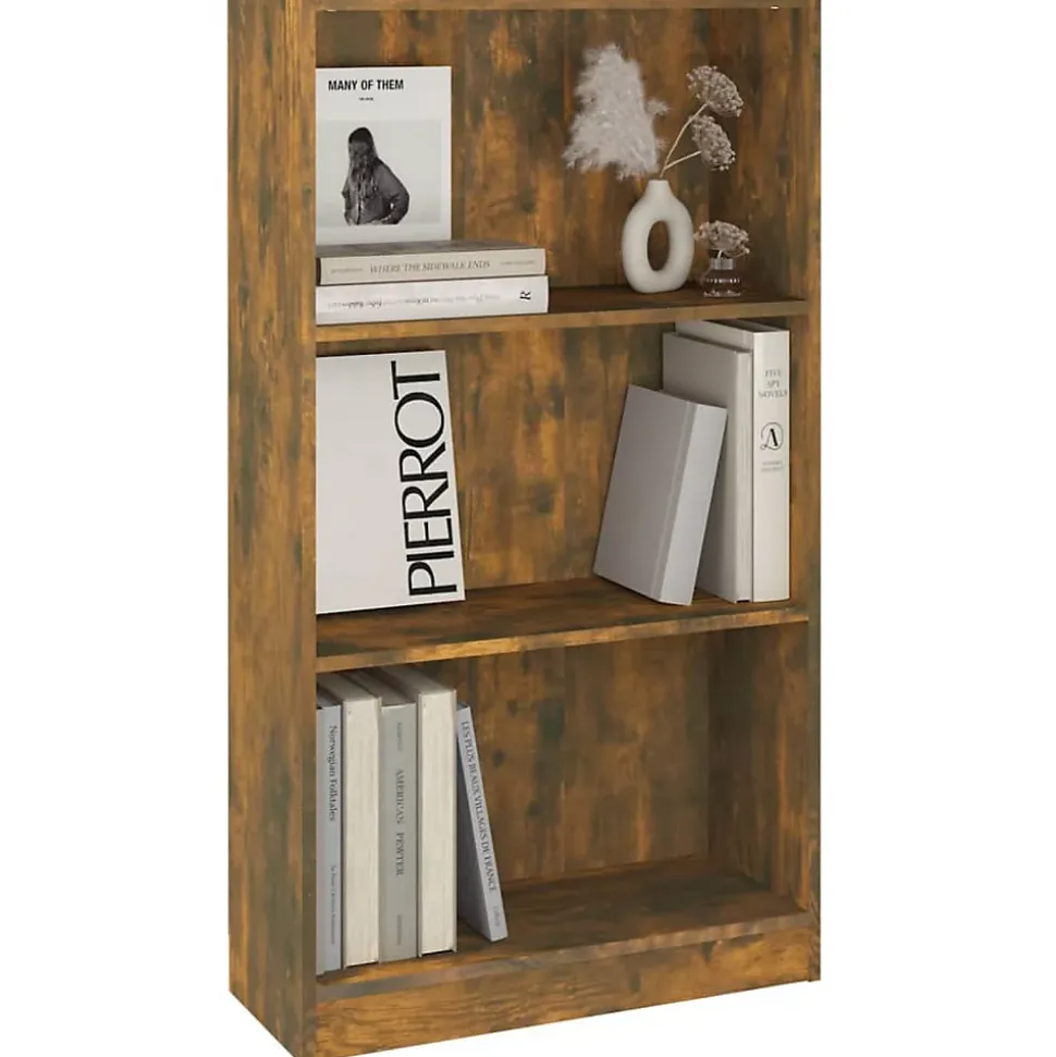 VidaXL Bibliothèque Chêne fumé 60x24x109 cm Bois d'ingénierie 815087