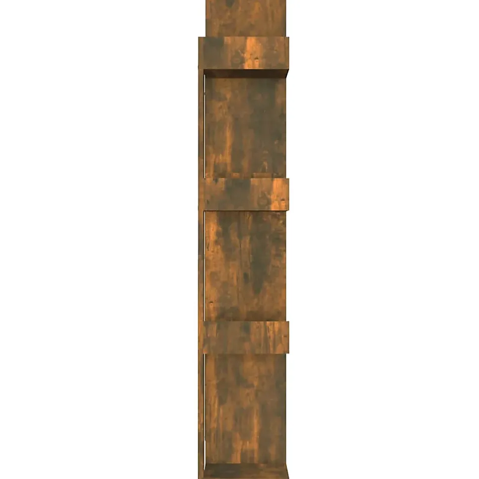 vidaXL Bibliothèque Chêne fumé 86x25,5x140 cm Bois d'ingénierie 816002