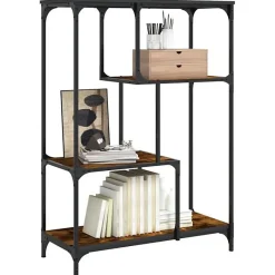 VidaXL Bibliothèque chêne sonoma 81x36x115 cm bois ingénierie et acier 835406