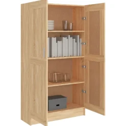 VidaXL Bibliothèque Chêne sonoma 82,5x30,5x150 cm Aggloméré