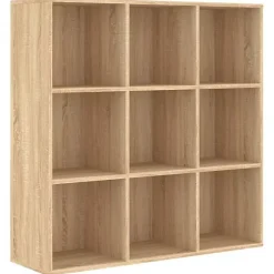 vidaXL Bibliothèque Chêne sonoma 98x30x98 cm Aggloméré