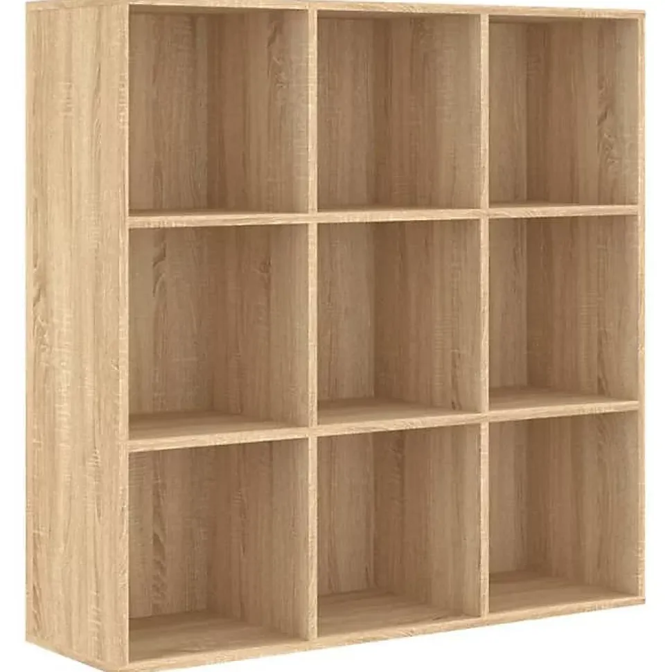 vidaXL Bibliothèque Chêne sonoma 98x30x98 cm Aggloméré