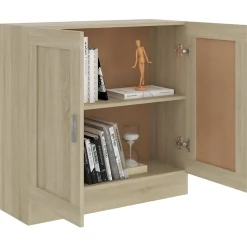 VidaXL Bibliothèque Chêne sonoma 82,5x30,5x80 cm Aggloméré