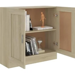 VidaXL Bibliothèque Chêne sonoma 82,5x30,5x80 cm Aggloméré
