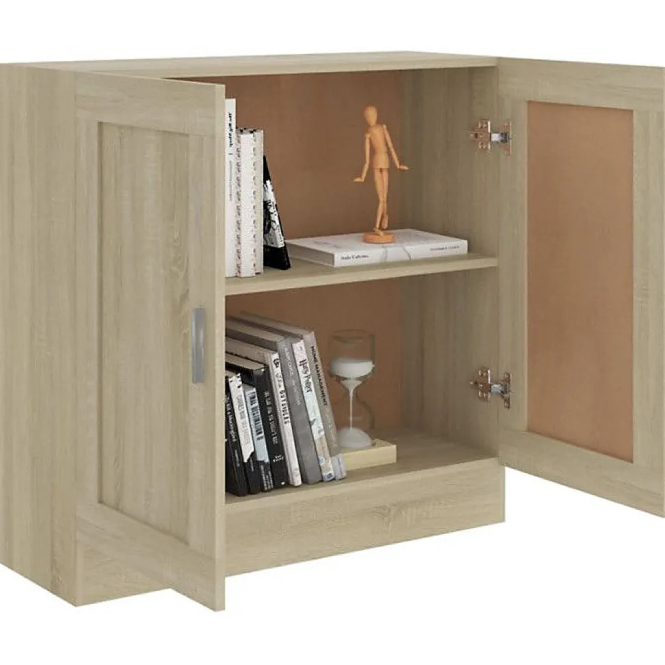 VidaXL Bibliothèque Chêne sonoma 82,5x30,5x80 cm Aggloméré