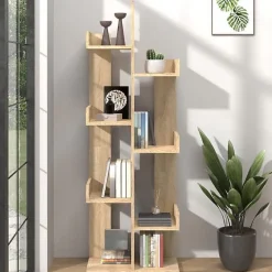 VidaXL Bibliothèque Chêne sonoma 48x25,5x140 cm Aggloméré