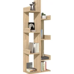 VidaXL Bibliothèque Chêne sonoma 48x25,5x140 cm Aggloméré
