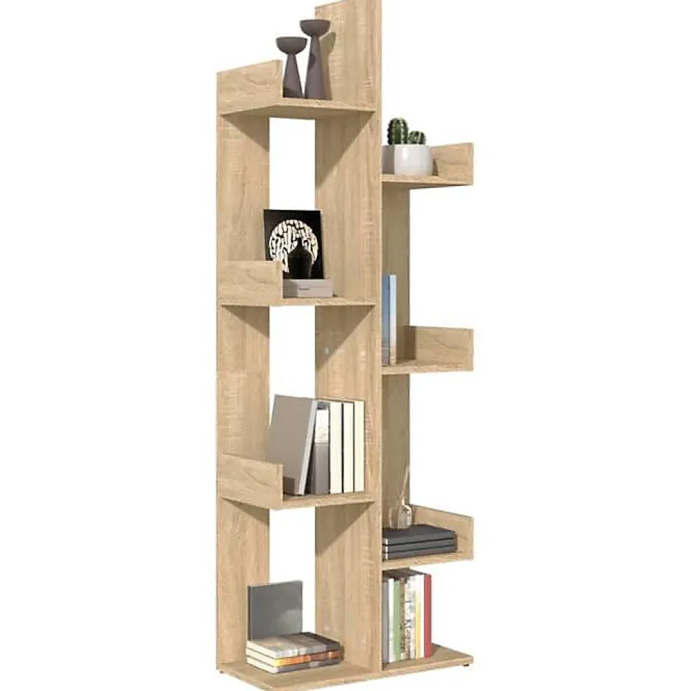 VidaXL Bibliothèque Chêne sonoma 48x25,5x140 cm Aggloméré