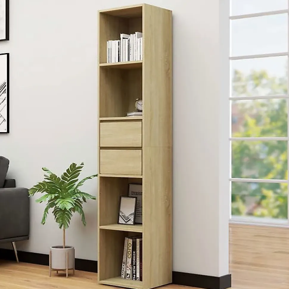 VidaXL Bibliothèque Chêne sonoma 36x30x171 cm Bois d'ingénierie 802870