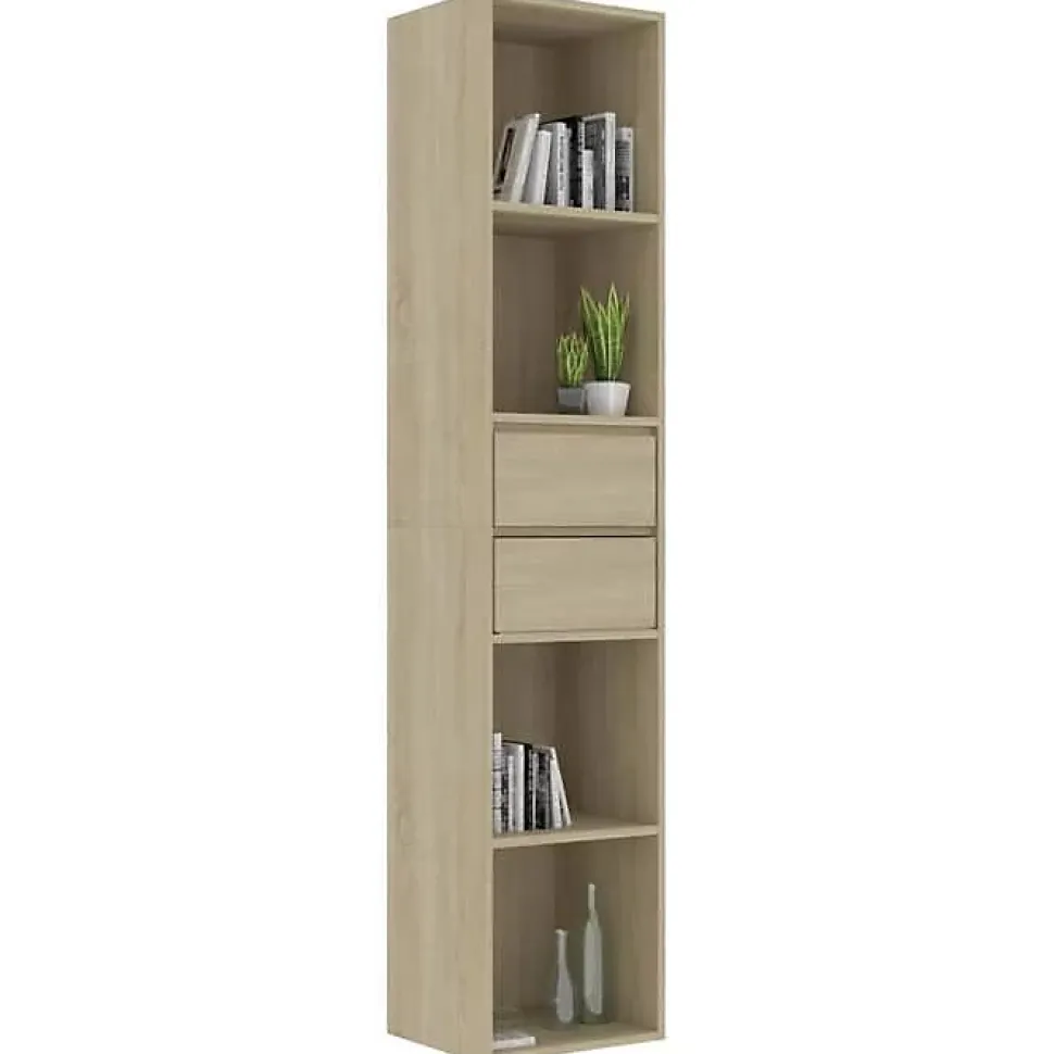 VidaXL Bibliothèque Chêne sonoma 36x30x171 cm Bois d'ingénierie 802870
