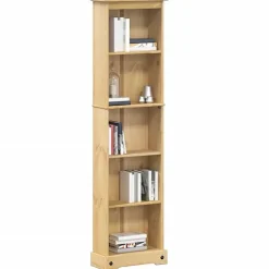 vidaXL Bibliothèque Corona 46x20x170 cm bois de pin massif, étagère, étagère à livres, support de livre, armoire de 4002779