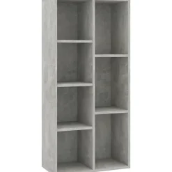 VidaXL Bibliothèque Gris béton 50x25x106 cm Aggloméré