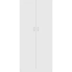 vidaXL Bibliothèque, Meuble de Rangement avec Compartiment, Armoire à Livres Salon Salle de Séjour Intérieur, Blanc Bois 802732