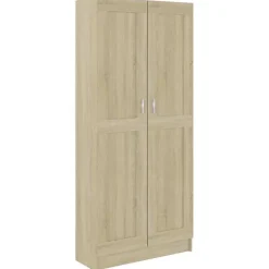 vidaXL Bibliothèque, Meuble de Rangement avec Compartiment, Armoire à Livres Salon Salle de Séjour Intérieur, Chêne Sonoma 802735