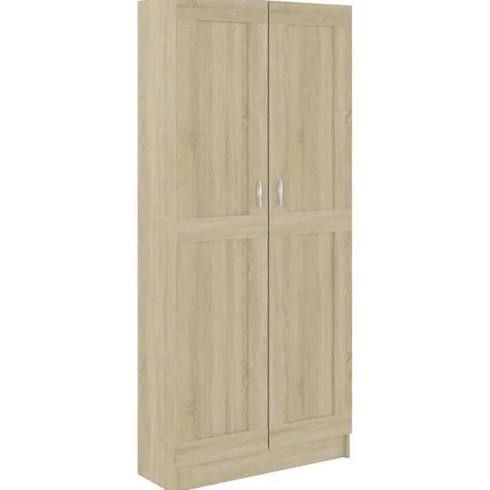 vidaXL Bibliothèque, Meuble de Rangement avec Compartiment, Armoire à Livres Salon Salle de Séjour Intérieur, Chêne Sonoma 802735