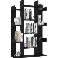 VidaXL Bibliothèque Noir 86x25,5x140 cm Aggloméré