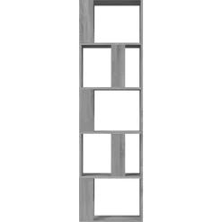 VidaXL Bibliothèque Sonoma gris 45x24x160 cm Bois d'ingénierie 826376