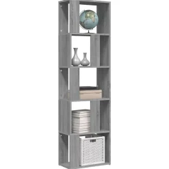VidaXL Bibliothèque Sonoma gris 45x24x160 cm Bois d'ingénierie 826376