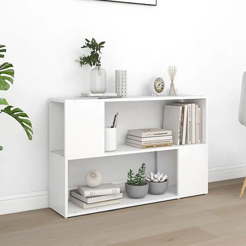 vidaXL Bibliothèque, étagère à Livres avec Compartiment, Meuble à Livres avec Rangement Salon Salle de Séjour, Scandinave, 809170