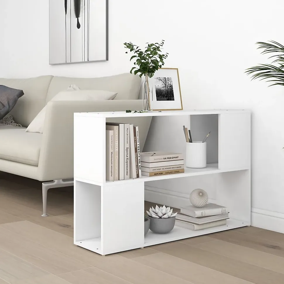 vidaXL Bibliothèque, étagère à Livres avec Compartiment, Meuble à Livres avec Rangement Salon Salle de Séjour, Scandinave, 809170