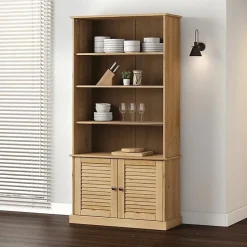 VidaXL Bibliothèque VIGO 85x35x170 cm bois massif de pin 353196