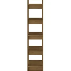 VidaXL Bibliothèque/Cloison Marron miel 41x35x160 cm Pin solide 813872