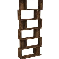 VidaXL Bibliothèque-Cloison Chêne fumé 80x24x192 cm Bois d'ingénierie 816059