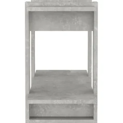 VidaXL Bibliothèque/Séparateur de pièce Gris béton 80x30x51 cm