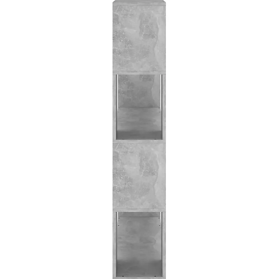 VidaXL Bibliothèque-Séparateur de pièce Gris béton 100x24x124 cm