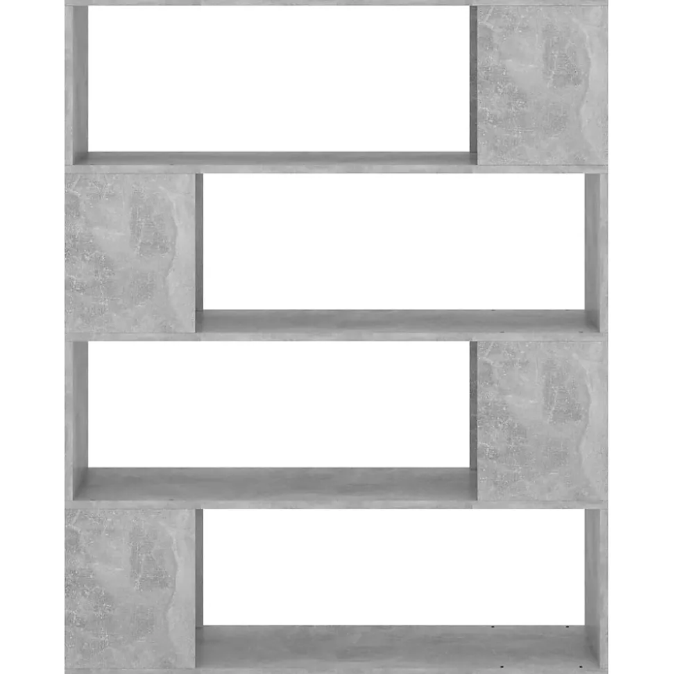 VidaXL Bibliothèque-Séparateur de pièce Gris béton 100x24x124 cm