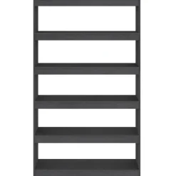 VidaXL Bibliothèque-Séparateur de pièce Gris 100x30x167,5cm Pin massif