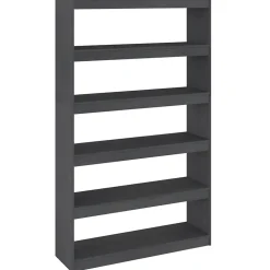 VidaXL Bibliothèque-Séparateur de pièce Gris 100x30x167,5cm Pin massif