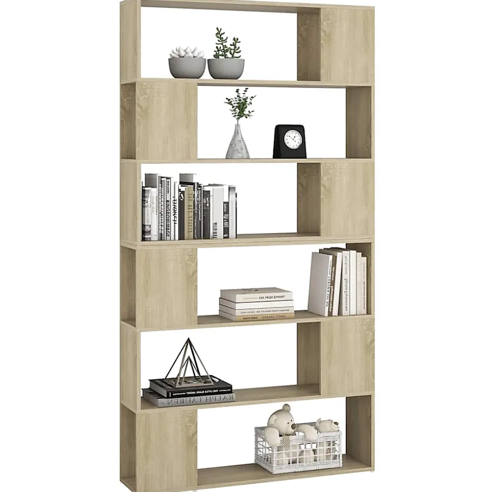 VidaXL Bibliothèque-Séparateur de pièce Chêne Sonoma 100x24x188 cm