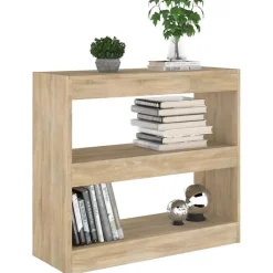 vidaXL Bibliothèque-Séparateur de pièce Chêne sonoma 80x30x72 cm
