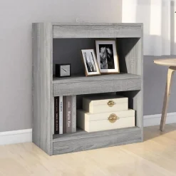 VidaXL Bibliothèque-Séparateur de pièce Sonoma gris 60x30x72 cm